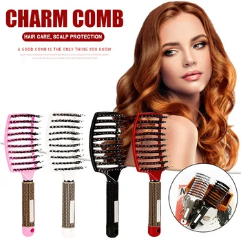 Curved Comb Bristle Hair Massage Comb Curly Hair Styling Comb Quick Detangling Pig Hair 26x8.5x1.5cm Dropshipping #
Curved Comb Bristle Hair Massage Comb Curly Hair Styling Comb Quick Detangling Pig Hair 26x8.5x1.5cm Dropshipping #