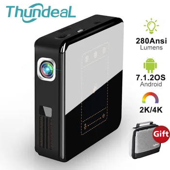 ThundeaL T20 DLP Projector Android 7 Mini LED WiFi T5 Projector Bluetooth 2K 4K 3D Portable DLP-100 Beamer Battery Home Theater
ThundeaL T20 DLP Projector Android 7 Mini LED WiFi T5 Projector Bluetooth 2K 4K 3D Portable DLP-100 Beamer Battery Home Theater