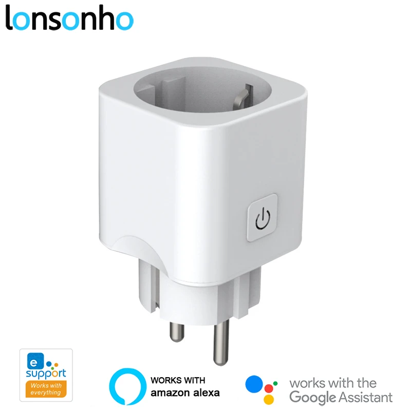 Lonsonho eWeLink Wifi Smart Plug Smart Socket EU Plug Outlet Works With Alexa Google Home Mini Smart Home Automation
Lonsonho eWeLink Wifi Smart Plug Smart Socket EU Plug Outlet Works With Alexa Google Home Mini Smart Home Automation