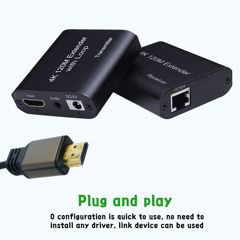 HDMI Extender Over IP/TCP UTP/STP CAT5e/6 Rj45 LAN Network Support 1080p 120m Extension Like HDMI Splitter Transmitter Receiver
HDMI Extender Over IP/TCP UTP/STP CAT5e/6 Rj45 LAN Network Support 1080p 120m Extension Like HDMI Splitter Transmitter Receiver