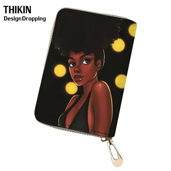 THIKIN Large Capacity Card Cover African Black Girl Art Printed Students Leather Travel Passport ID Case Women Wallet Cardholder
THIKIN Large Capacity Card Cover African Black Girl Art Printed Students Leather Travel Passport ID Case Women Wallet Cardholder