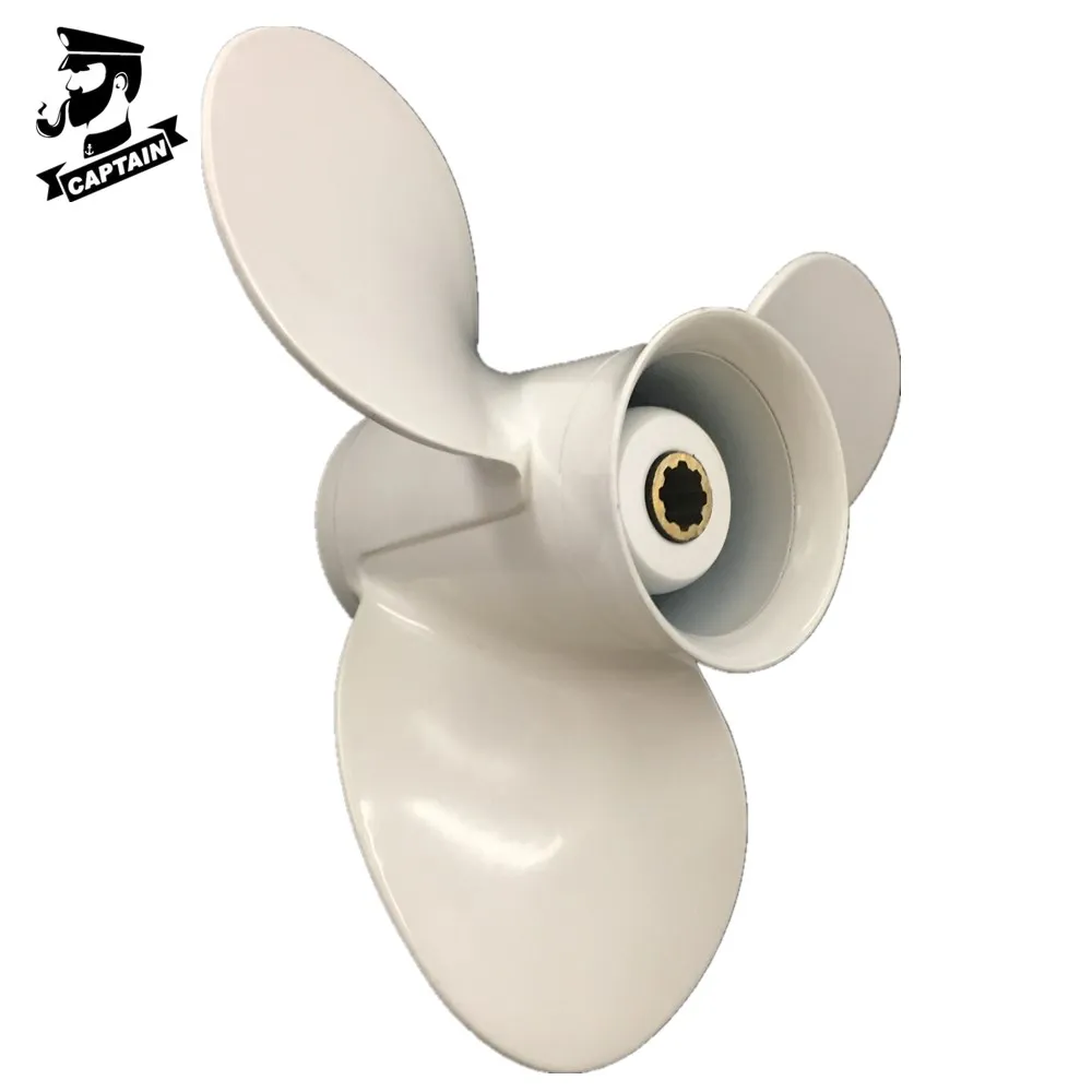 Captain Propeller Fit Yamaha Outboard Engines 9.9-20HP Aluminum 8 Tooth Spline RH 9 1/4x 9 63V-45945-10-EL
Captain Propeller Fit Yamaha Outboard Engines 9.9-20HP Aluminum 8 Tooth Spline RH 9 1/4x 9 63V-45945-10-EL
