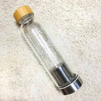 19oz Borosilicate Glass Bottle Tea Infuser, Leak proof Bamboo Lids, Screwed Top & Stainless Steel Strainer for Tea& Fruit Drinks
19oz Borosilicate Glass Bottle Tea Infuser, Leak proof Bamboo Lids, Screwed Top & Stainless Steel Strainer for Tea& Fruit Drinks