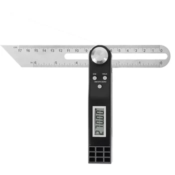 Gauge Portable Stainless Steel 360 Degree Inclinometer LCD Display Angle Finder Sliding Digital Protractor Ruler T Bevel
Gauge Portable Stainless Steel 360 Degree Inclinometer LCD Display Angle Finder Sliding Digital Protractor Ruler T Bevel