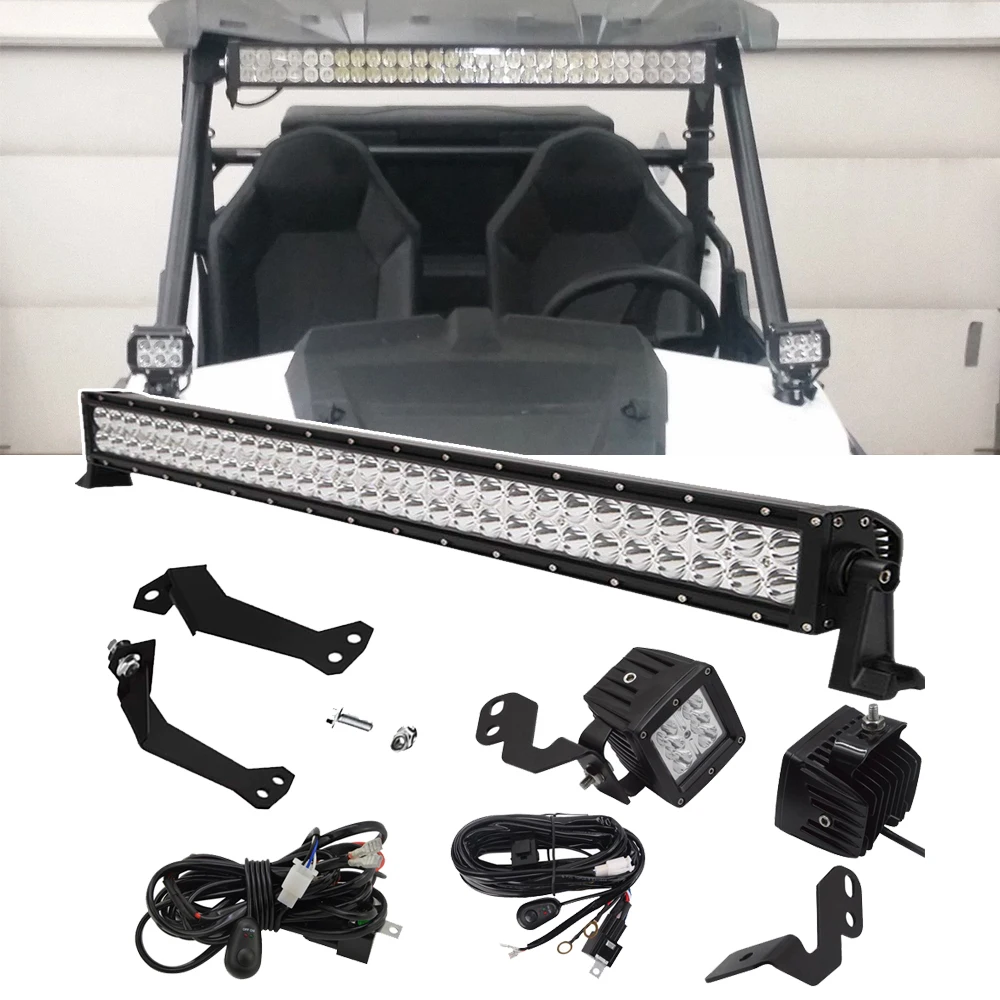 For Polaris RZR 1000 900 XP A-Pillar LED Work Lights Mount Kit & Upper Roof 30" Straight LED Light Bar Mount Set with Wiring Kit
For Polaris RZR 1000 900 XP A-Pillar LED Work Lights Mount Kit & Upper Roof 30" Straight LED Light Bar Mount Set with Wiring Kit