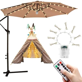 Patio Umbrella Light String Lights 8 Brightness Modes 104 LEDs With Remote Control Umbrella Lights Waterproof Outdoor Lighting
Patio Umbrella Light String Lights 8 Brightness Modes 104 LEDs With Remote Control Umbrella Lights Waterproof Outdoor Lighting