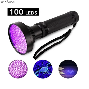 UV Flashlight 395 Nm 18W 100 LEDs UV LED Torch Back Detector Light for Ourdoor Use Dog Cat Pet Stains, Bed Bugs, Scorpions
UV Flashlight 395 Nm 18W 100 LEDs UV LED Torch Back Detector Light for Ourdoor Use Dog Cat Pet Stains, Bed Bugs, Scorpions