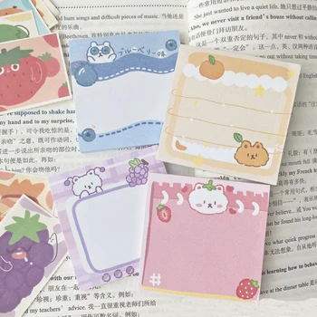 Cartoon Cute Fruit Bear Memo Pad 50 Sheets Colorful Student Learning Message Paper Kawaii Notebook Planner Stickers Stationery
Cartoon Cute Fruit Bear Memo Pad 50 Sheets Colorful Student Learning Message Paper Kawaii Notebook Planner Stickers Stationery