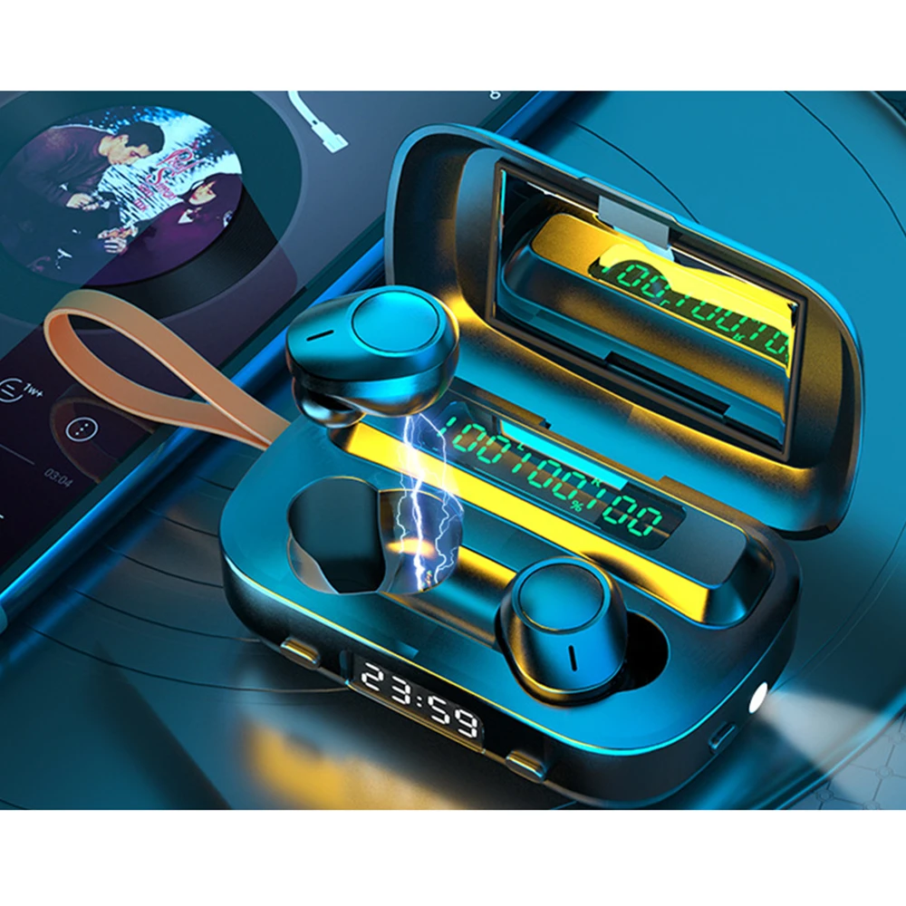 M13 Earphone Bluetooth 5.0 Touch TWS Wireless Headphone LED Display With Microphone Power Bank Headset for Smart Phone Music Run
M13 Earphone Bluetooth 5.0 Touch TWS Wireless Headphone LED Display With Microphone Power Bank Headset for Smart Phone Music Run