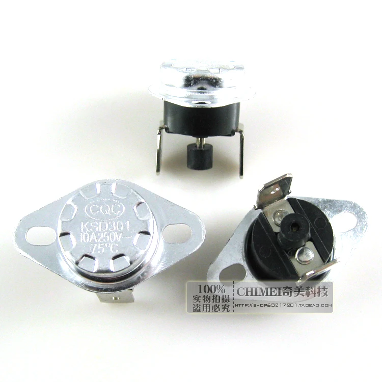 Free Delivery. 75 degrees KSD301 thermostat water heater temperature control switch with manual reset button
Free Delivery. 75 degrees KSD301 thermostat water heater temperature control switch with manual reset button