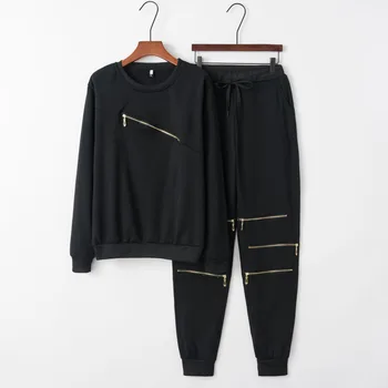 Fashion Sportswear Jogging Sets For Women Gym Solid Color Hooded Sweatshirt And Pant Tracksuit Zipper Sports Femme Fitness Suit
Fashion Sportswear Jogging Sets For Women Gym Solid Color Hooded Sweatshirt And Pant Tracksuit Zipper Sports Femme Fitness Suit