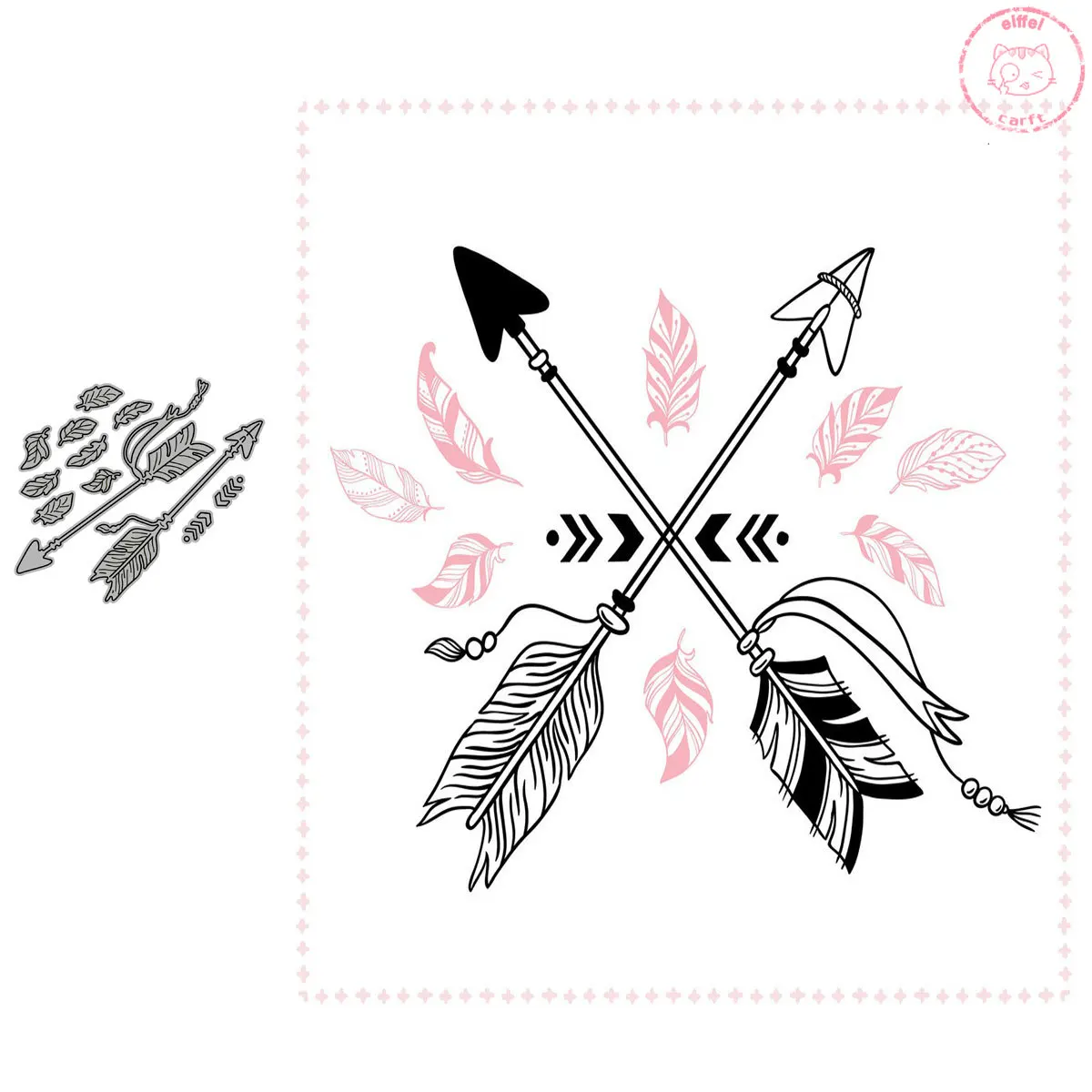 Arrow logo craft paper dies cut scrapbook for card making Bohemia Indian stencils for diy scrapbooking new die 2020
Arrow logo craft paper dies cut scrapbook for card making Bohemia Indian stencils for diy scrapbooking new die 2020