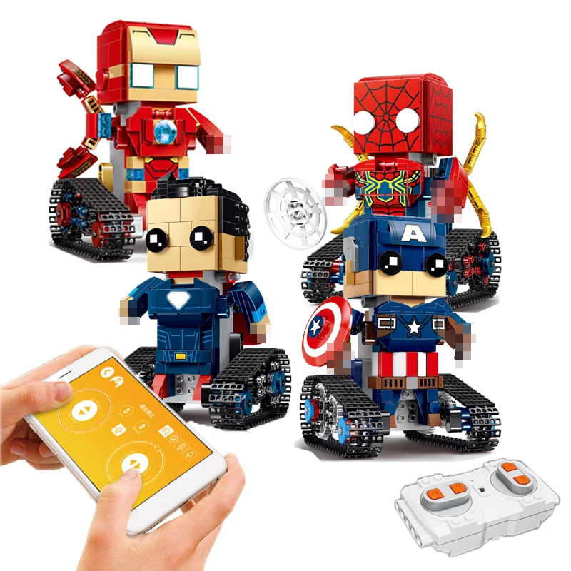 2020 New APP Remote Control Track Car Bricks for Legoing Technic RC Marvel Iron Man Model Building Blocks Toys for Children
2020 New APP Remote Control Track Car Bricks for Legoing Technic RC Marvel Iron Man Model Building Blocks Toys for Children