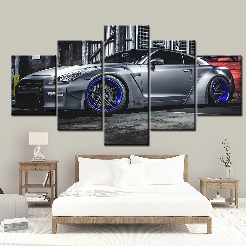 Modular Pictures Living Room Wall Art Canvas Sports Car Poster Decor 5 Pieces GTR R35 5 Painting HD Printed Photo Framed NL003
Modular Pictures Living Room Wall Art Canvas Sports Car Poster Decor 5 Pieces GTR R35 5 Painting HD Printed Photo Framed NL003