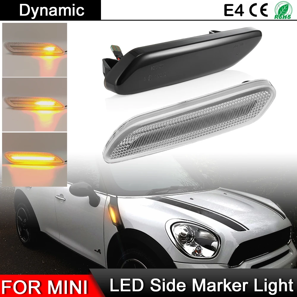 1 пара для Mini Cooper R60 Countryman R61 Paceman 2012-2017 светодиодный Авто Боковой габаритный фонарь динамический желтый сигнал поворота светильник
1 пара для Mini Cooper R60 Countryman R61 Paceman 2012-2017 светодиодный Авто Боковой габаритный фонарь динамический желтый сигнал поворота светильник