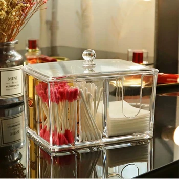 4 Grid Cosmetic Storage Box Dustproof Cover Cotton Swab Lipstick Finisher Skin Care Product Storage Box Transparent Makeup Box
4 Grid Cosmetic Storage Box Dustproof Cover Cotton Swab Lipstick Finisher Skin Care Product Storage Box Transparent Makeup Box