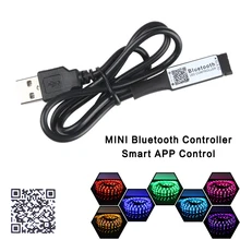 1 m 2 m 3 m 4 m 5 m dc 5 v led 스트립 빛 5050 usb rgb led tv 백라이트 60 leds/m 테이프 다이오드 램프 백라이트 tv 블루투스 컨트롤러(China)