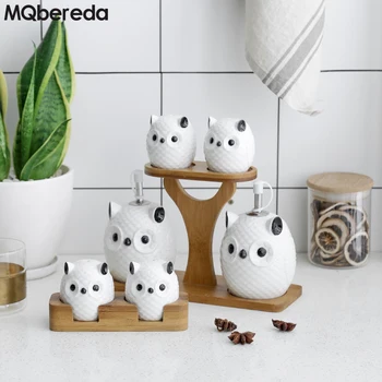 Ceramic Seasoning Bottle Oil Pot Set Jars for Spices Kitchen Sauce Bottle Sealed Oil Tank with Lid Cute Owl Kitchen Jars
Ceramic Seasoning Bottle Oil Pot Set Jars for Spices Kitchen Sauce Bottle Sealed Oil Tank with Lid Cute Owl Kitchen Jars