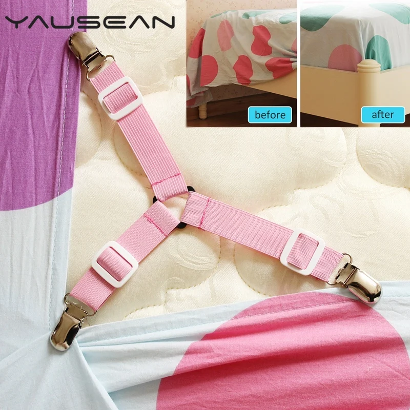 4PCS Multicolor Elastic Bed Sheet Clip Cover Blankets Grippers Holder Fixing Slip-Resistant Belt Clip home Living Accessories
4PCS Multicolor Elastic Bed Sheet Clip Cover Blankets Grippers Holder Fixing Slip-Resistant Belt Clip home Living Accessories