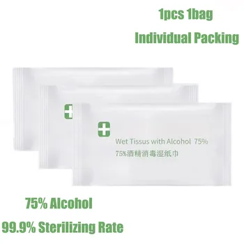 100pcs Disinfection 75% Alcohol Wet tissues Swabs Pads Wet Wipes Antiseptic Cleanser Cleaning Sterilization Health Care
100pcs Disinfection 75% Alcohol Wet tissues Swabs Pads Wet Wipes Antiseptic Cleanser Cleaning Sterilization Health Care