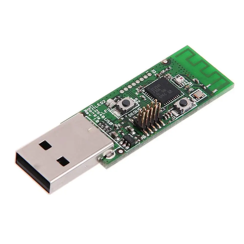 Wireless Zigbee CC2531 Sniffer Bare Board Packet Protocol Analyzer Module USB Interface Dongle Capture Packet Module
Wireless Zigbee CC2531 Sniffer Bare Board Packet Protocol Analyzer Module USB Interface Dongle Capture Packet Module