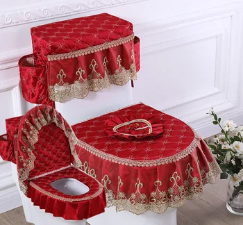 Fyjafon 3pcs Toilet Seat Cover Red Tank Cover with storage bags luxuriou Toilet Overcoat Washable High Quality Toilet Seat Cover
Fyjafon 3pcs Toilet Seat Cover Red Tank Cover with storage bags luxuriou Toilet Overcoat Washable High Quality Toilet Seat Cover