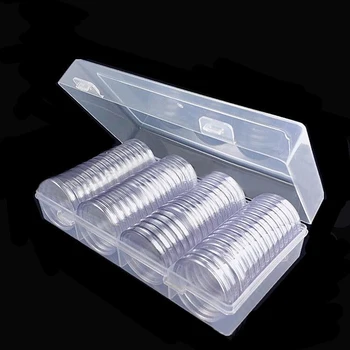 61pcs/set 40/41mm Plastic Round Coin Collection Capsules Storage Box Case Holder Big Storage Case With Round Boxes For Home Diy
61pcs/set 40/41mm Plastic Round Coin Collection Capsules Storage Box Case Holder Big Storage Case With Round Boxes For Home Diy
