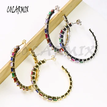3pairs Hook stud Earrings rainbow zircon earrings mix colors zircon stud earrings for women jewelry gift 50920 
3pairs Hook stud Earrings rainbow zircon earrings mix colors zircon stud earrings for women jewelry gift 50920