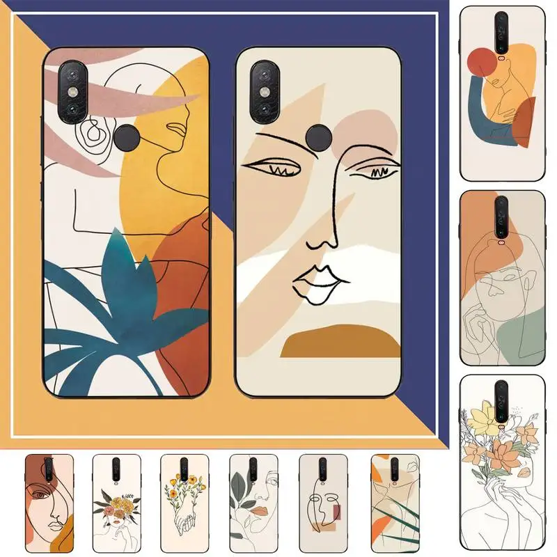 Yinuoda Flowers Nice Girl Face Phone Case for Redmi Note 8 7 9 4 6 pro max T X 5A 3 10 lite | Мобильные телефоны и