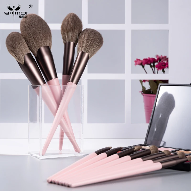 Anmor 11Pcs Professional Makeup Brushes Set Loose Powder Contour Highlighting Eyeshadow Blending Eye Brow Make Up Tool Brush
Anmor 11Pcs Professional Makeup Brushes Set Loose Powder Contour Highlighting Eyeshadow Blending Eye Brow Make Up Tool Brush