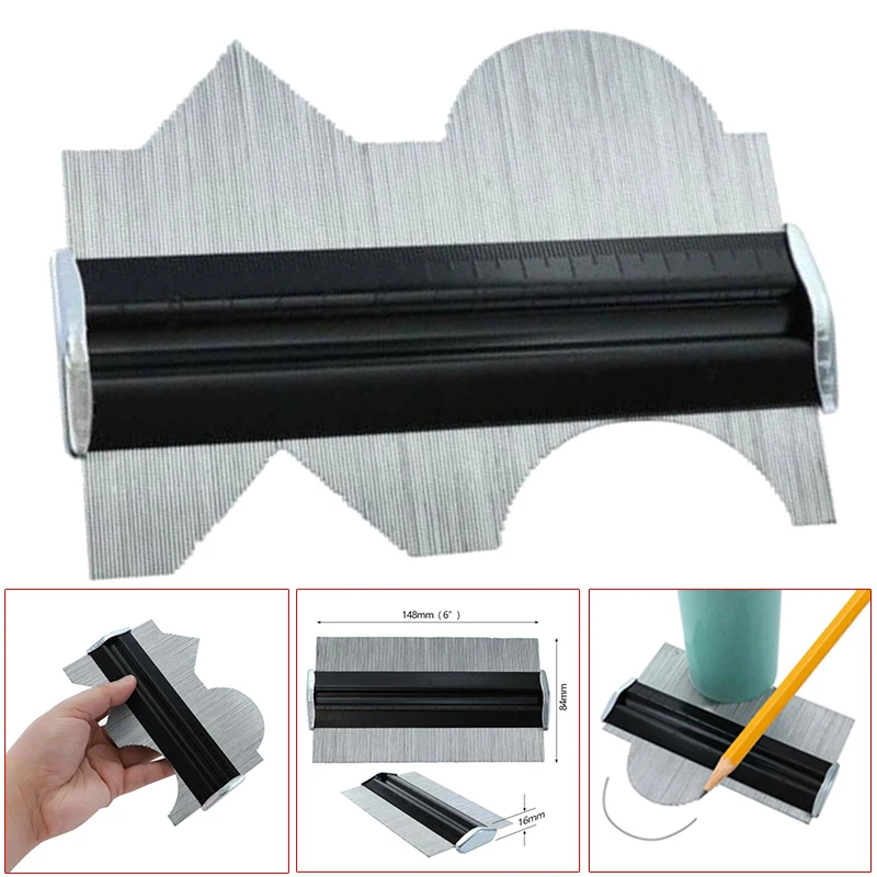1 Pc New Shape Contour Duplicator Profile Gauge Tiling Laminate Ruler Edge Measuring Tool For Copying Irregular Shapes
1 Pc New Shape Contour Duplicator Profile Gauge Tiling Laminate Ruler Edge Measuring Tool For Copying Irregular Shapes