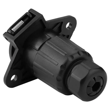 1PC 7 Pin Electric Durable Towbar Trailer Socket European Standard Aluminum Alloy Plugs Towing Car Connector Adapter Automobile