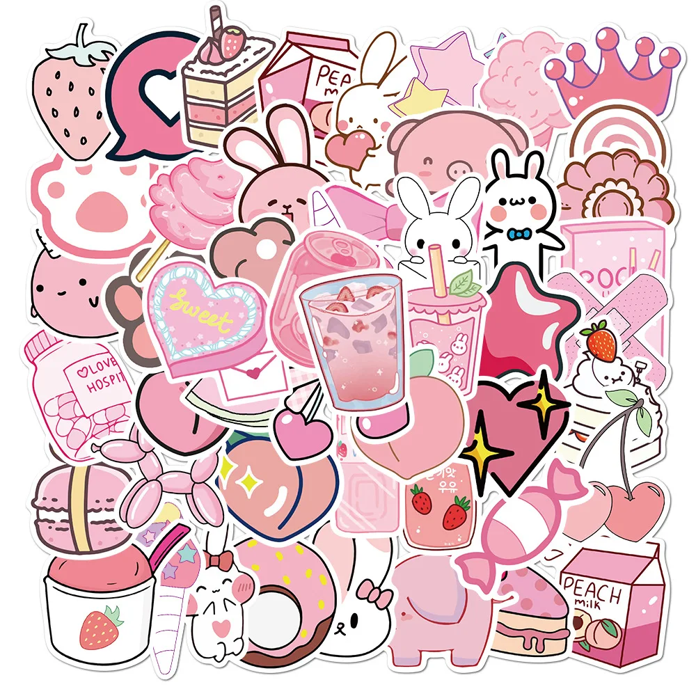 50Pcs/Set Girl Stickers Waterproof Skateboard Scrapbook Suitcase Pink Sticker Pack Animal Laptop Racing Kid Stiker For Children
50Pcs/Set Girl Stickers Waterproof Skateboard Scrapbook Suitcase Pink Sticker Pack Animal Laptop Racing Kid Stiker For Children