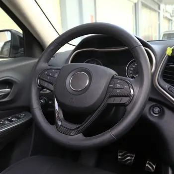 Carbon Fiber Steering Wheel Cover For Jeep Cherokee Grand Cherokee 2014+ Trim ABS Black 1PC Accessories High quality
Carbon Fiber Steering Wheel Cover For Jeep Cherokee Grand Cherokee 2014+ Trim ABS Black 1PC Accessories High quality