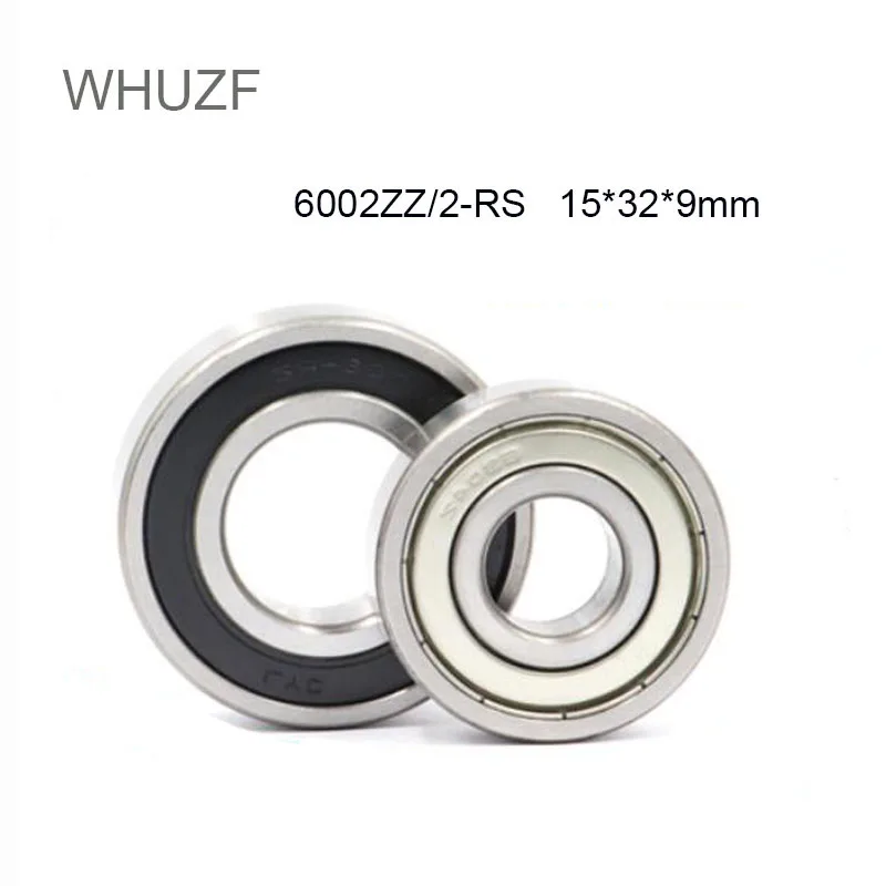 

WHUZF 2/4 шт. 6002 6002rs 6002zz 6002-2Z 6002-2rs RS радиальные шарикоподшипники 15x32x9 мм Высокое качество