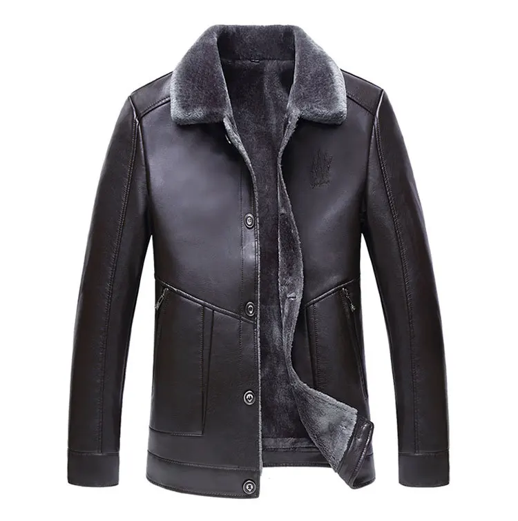 2019 Winter New Style Young And Middle-aged Brushed And Thick Leather Coat Men Warm Coat MEN'S Leather Coat
2019 Winter New Style Young And Middle-aged Brushed And Thick Leather Coat Men Warm Coat MEN'S Leather Coat