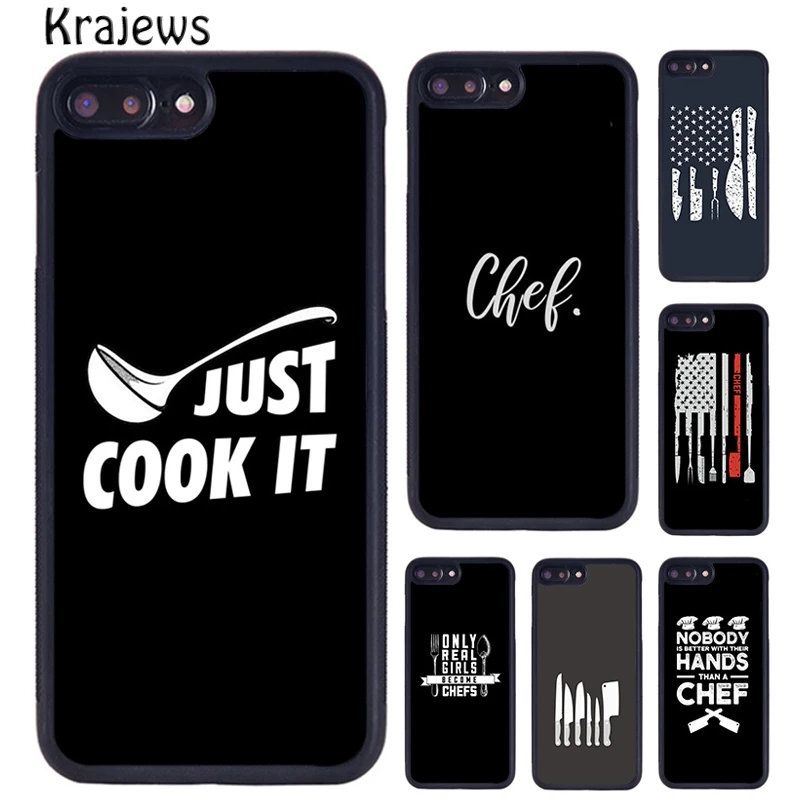 Чехол krajew для телефона с изображением кухонных ножей шеф-повара iPhone 5 SE 6s 7 8 plus X XR XS