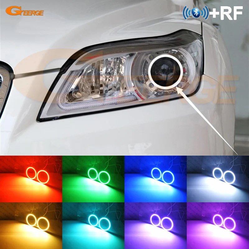 Ультра яркий светодиодный rgb экран для кольца Angel Eyes halo Радиочастотный пульт ДУ с