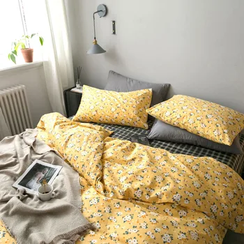Cotton Denim Linen Quilt Quilt Student Dormitory Three Piece Single Bed Beddings 
Cotton Denim Linen Quilt Quilt Student Dormitory Three Piece Single Bed Beddings
