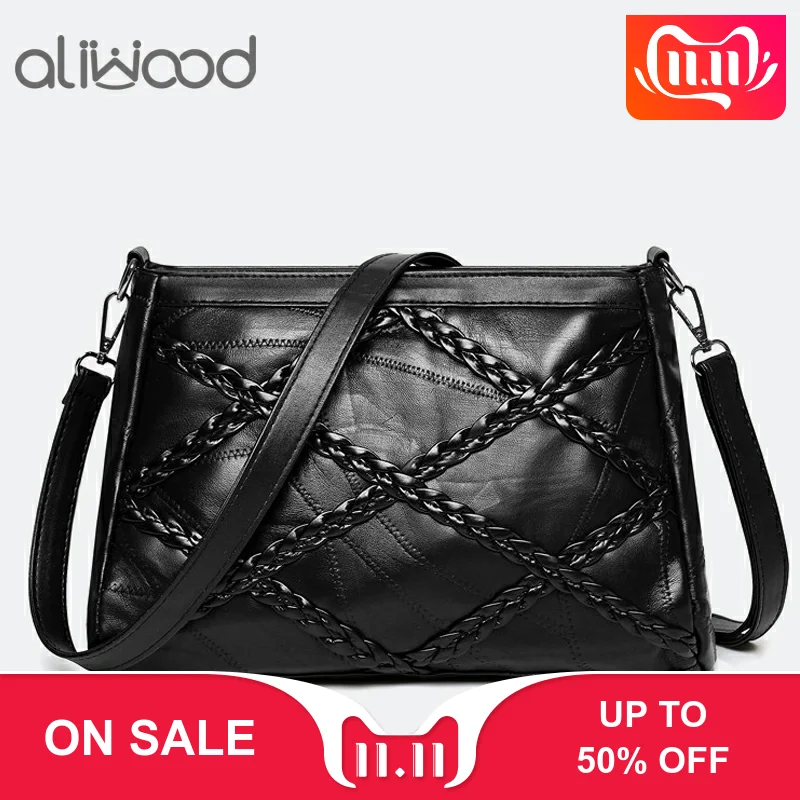 aliwood Genuine Leather Women's Crossbody Bags Ladies Shoulder Messenger Bag Designer Sheepskin Weave Handbags Bolsas Feminina
aliwood Genuine Leather Women's Crossbody Bags Ladies Shoulder Messenger Bag Designer Sheepskin Weave Handbags Bolsas Feminina