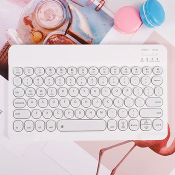 10inch Bluetooth keyboard Round Keys Design Wireless Bluetooth Keyboard