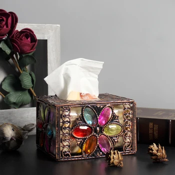 Nordic rural Antique Handmade tissue box European iron restaurant romantic puff box decorative storage
Nordic rural Antique Handmade tissue box European iron restaurant romantic puff box decorative storage