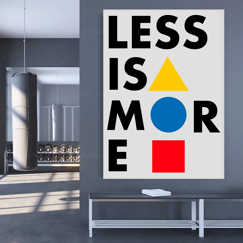 Less is More Poster Yellow Red Blue Wall Art Bauhaus Museum Exhibition Print For Living Room Home Decor
Less is More Poster Yellow Red Blue Wall Art Bauhaus Museum Exhibition Print For Living Room Home Decor