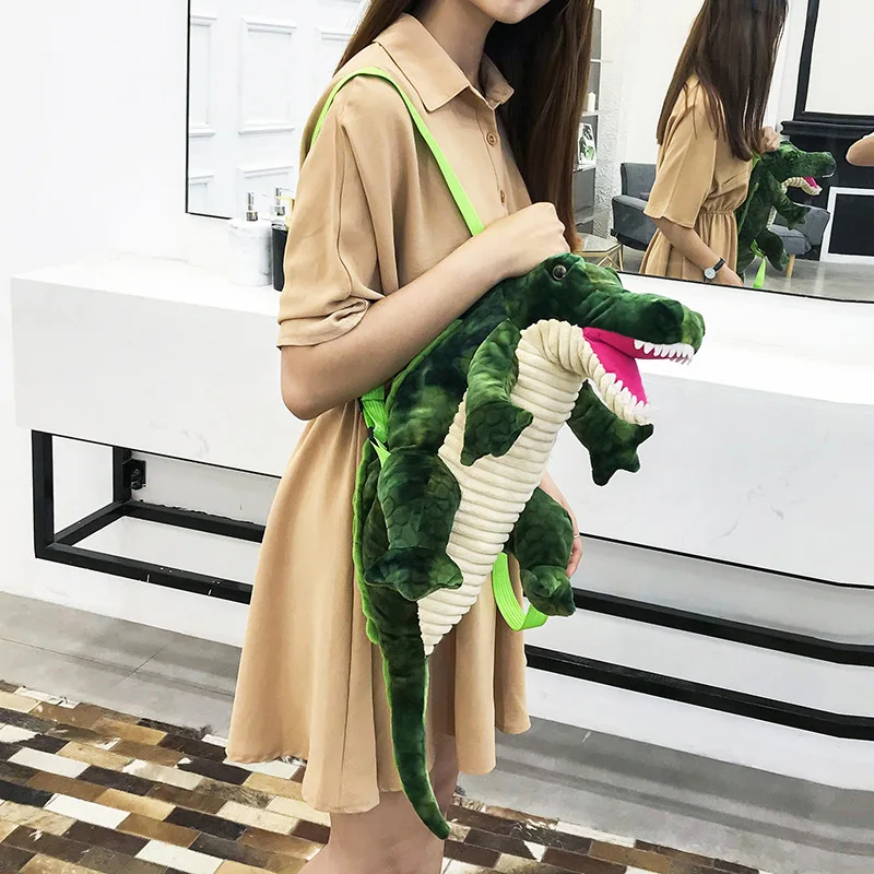 Plush Crocodile Backpack 2019ins New Style Cool Crocodile Children Backpack Travel Casual Tide Ride Fashion Bag 
Plush Crocodile Backpack 2019ins New Style Cool Crocodile Children Backpack Travel Casual Tide Ride Fashion Bag