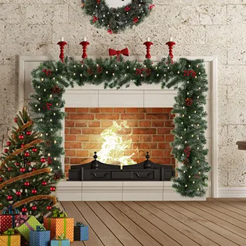 1.8/2.7M Christmas Artificial Garland Wreath Pine Tree DIY Hanging Fireplace Ornament Xmas Tree 2021 New Year Home Decoration
1.8/2.7M Christmas Artificial Garland Wreath Pine Tree DIY Hanging Fireplace Ornament Xmas Tree 2021 New Year Home Decoration
