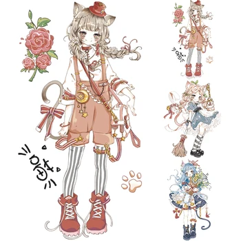 Lady Cat Adhesive Tape Special Oil Gilding Lovely Cat Girl Diy Decoration Figure 
Lady Cat Adhesive Tape Special Oil Gilding Lovely Cat Girl Diy Decoration Figure