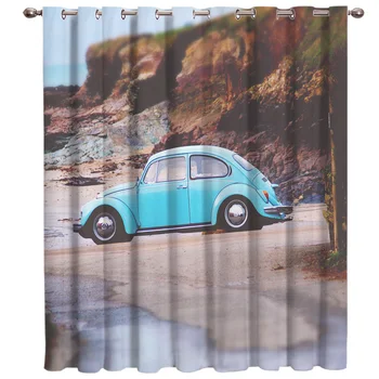 The Blue Car On The Beach Floral Fabric Kids Window Treatment Hardware Sets Curtain
The Blue Car On The Beach Floral Fabric Kids Window Treatment Hardware Sets Curtain