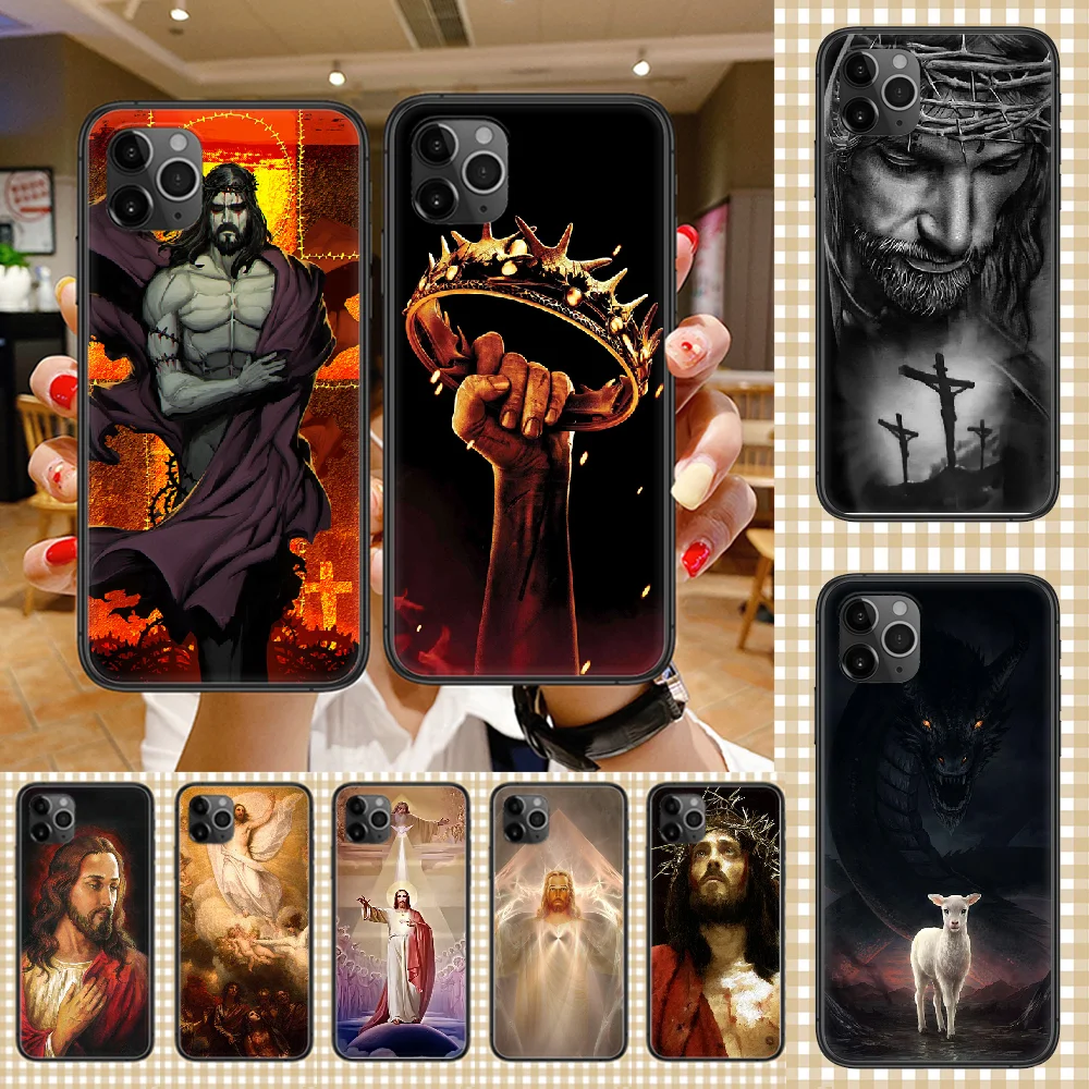 Чехол для телефона с изображением Иисуса Христа и Бога чехол iphone 5 5s se 2 6 6s 7 8 12 mini
