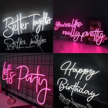 Neon-Sign-Custom Decorative-Letters Light-Words Wedding Party Pink Art Name Bed Room Decoration
Neon-Sign-Custom Decorative-Letters Light-Words Wedding Party Pink Art Name Bed Room Decoration