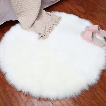Plush Round Carpet Floor Mats Indoor Full Floor Decor Wool Imitation Sheepskin Rugs Faux Fur Non Slip Bedroom Shaggy Carpet
Plush Round Carpet Floor Mats Indoor Full Floor Decor Wool Imitation Sheepskin Rugs Faux Fur Non Slip Bedroom Shaggy Carpet
